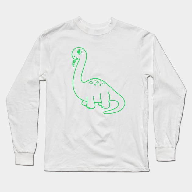 Dinosaur Gertie Long Sleeve T-Shirt by Be Our Guest Podcast